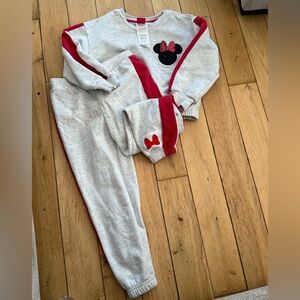 Disney Gray and Red Kids Matching Set